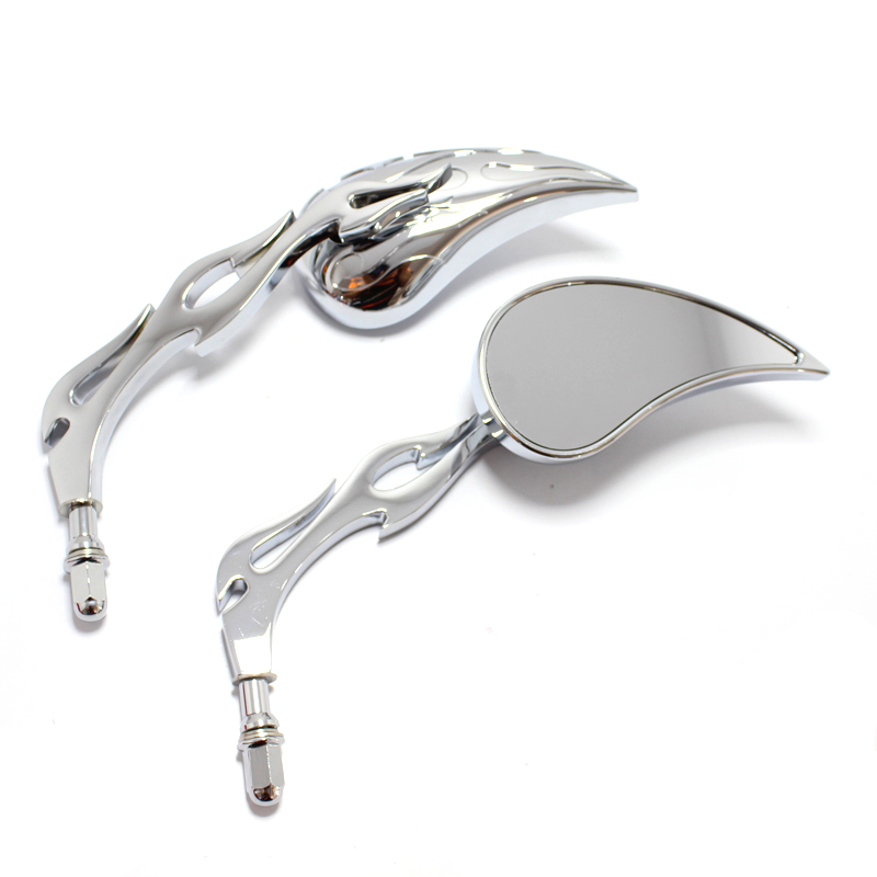 M8 Motorcycle Teardrop Custom Rearview Side Mirrors for Harley Touring Sportster Road King Cruiser Choppers Rear View Mirrors