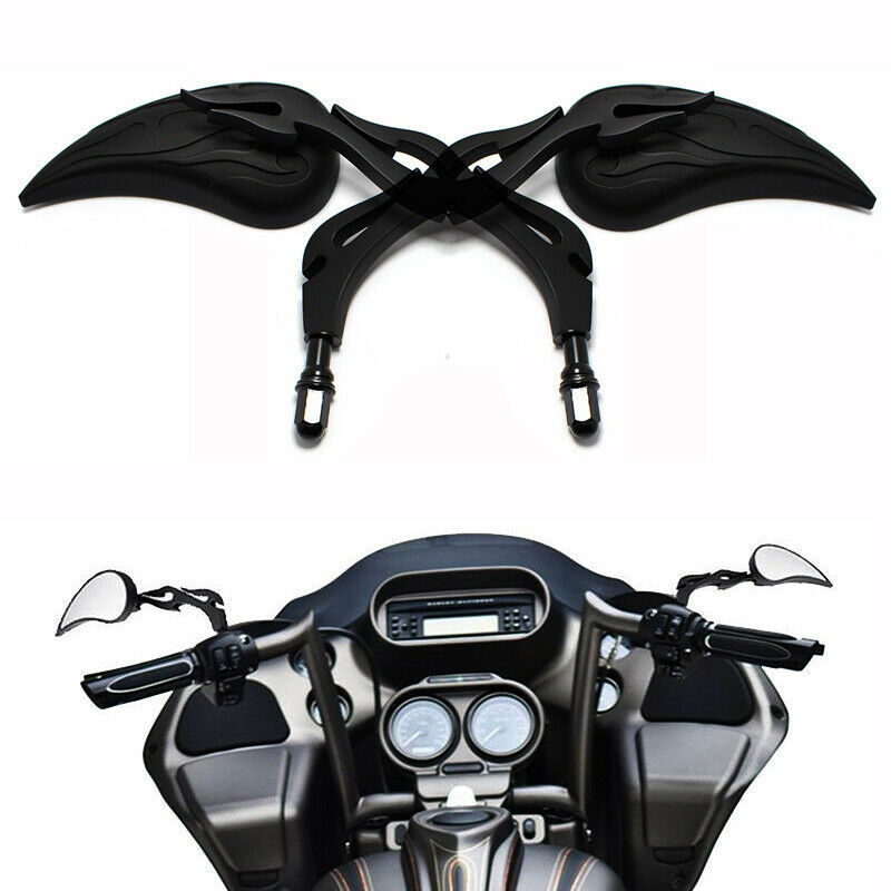 M8 Motorcycle Teardrop Custom Rearview Side Mirrors for Harley Touring Sportster Road King Cruiser Choppers Rear View Mirrors