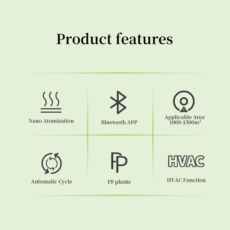 NAMSTE Bluetooth Diffuser 1500m³ Electric Smell Perfume Essential Oils Air Freshener 500ML Capacity HVAC Fragrance Flavoring