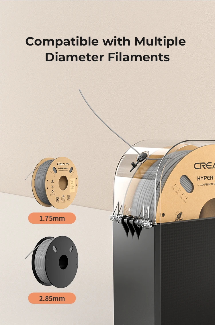 CREALITY 3D Filament Dryer Box 2.0 Upgrade Keeping Filament Dry Real-time Humidity Monitoring FDM 3D Printer Accessories