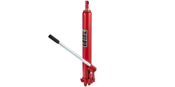 SucceBuy Hydraulic Long Ram Jack 8 Tons/17363 lbs Clevis Base Manual Cherry Picker for Garage/Shop Cranes Engine Lift Hoist Red