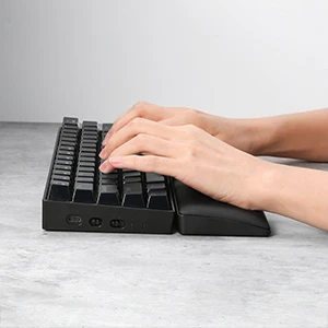 Redragon Gaming Keyboard Wrist Rest Pad, Ergonometric Soft Memory Foam Hand Support Ergonomic Anti-Slip Rubber Stable Base