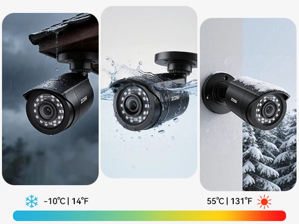 ZOSI 3K Lite Security Camera System AI Human Vehicle Detection 8CH HD TVI Video DVR Recorder 2MP 1080P CCTV Surveillance Camera