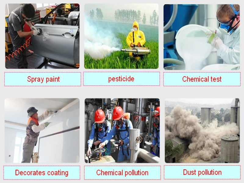 27in1 6200 Half Face Dust Gas Mask Respirator For Industrial Paint Spray Chemical Organic Vapor With Filters Protection