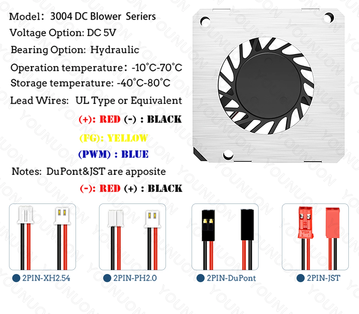 3cm 30mm fan 30x30x4mm 3004 5V 0.20A miniature ultra-thin blower, used for side-blowing heat dissipation of projector flat panel