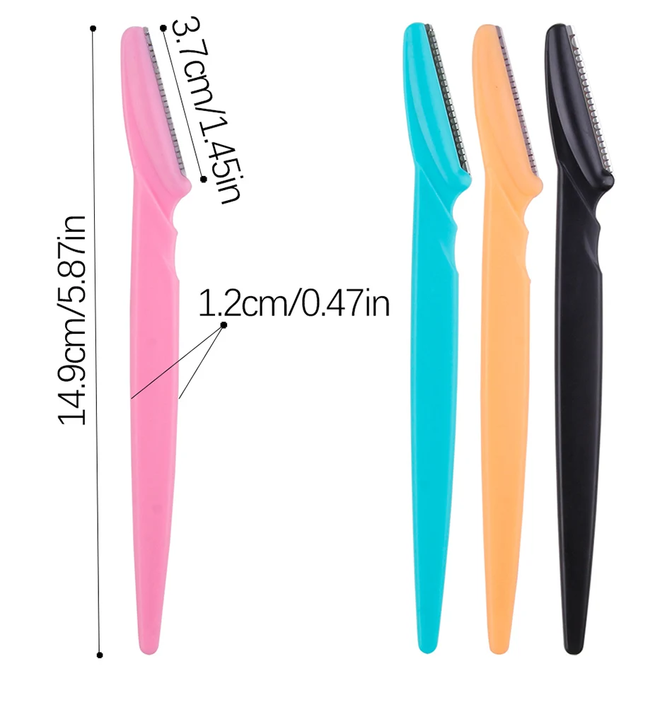 3/4/10Pcs Eyebrow Trimmer Blade Shaver Portable Face Razor Eye Brow Epilation Hair Removal Cutters Safety Razor Woman Makeup