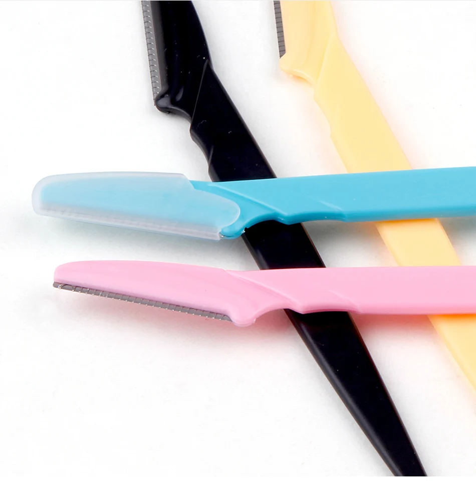 3/4/10Pcs Eyebrow Trimmer Blade Shaver Portable Face Razor Eye Brow Epilation Hair Removal Cutters Safety Razor Woman Makeup