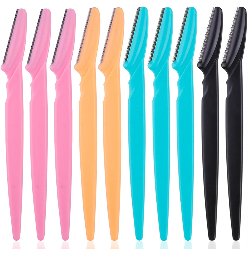 3/4/10Pcs Eyebrow Trimmer Blade Shaver Portable Face Razor Eye Brow Epilation Hair Removal Cutters Safety Razor Woman Makeup