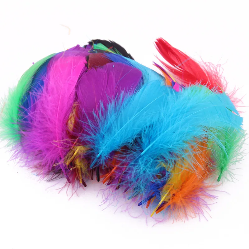 100pcs Goose Feathers for Crafts 4-8cm 6-12cm Swan Plumes Wedding Party Handicraft Accessories Decoration Dream Catcher Feathers