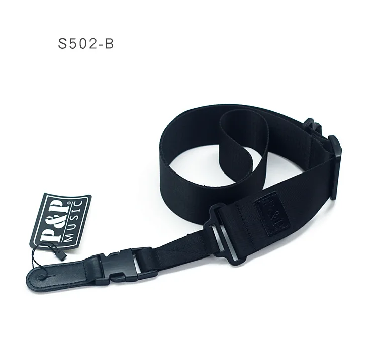 Guitar Strap Nylon Folk Electric Guitar Belt Buckle Type Genuine Leather Head