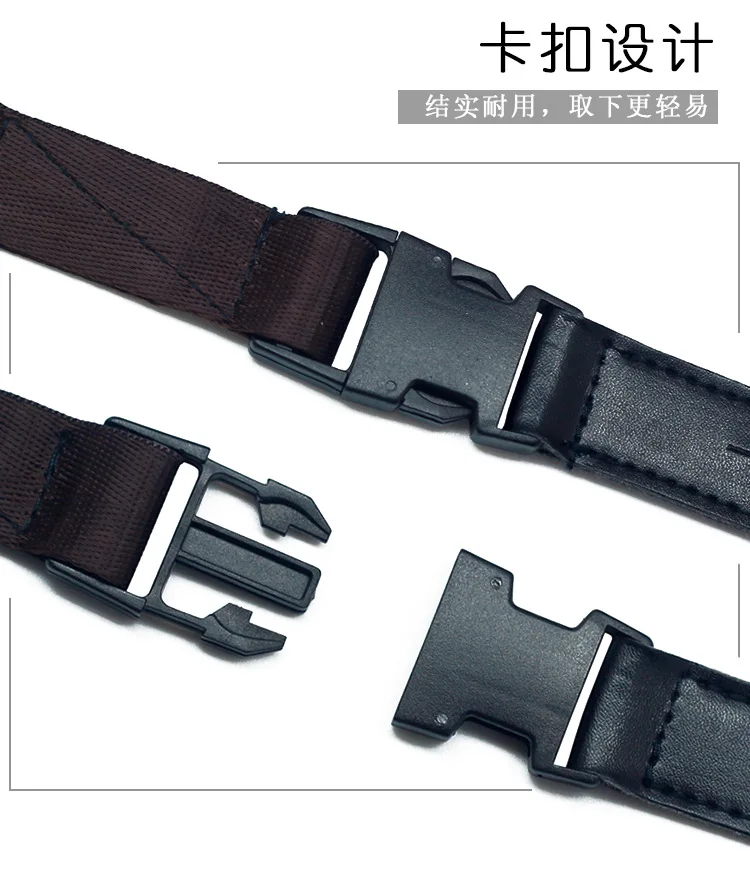 Guitar Strap Nylon Folk Electric Guitar Belt Buckle Type Genuine Leather Head