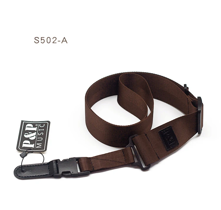 Guitar Strap Nylon Folk Electric Guitar Belt Buckle Type Genuine Leather Head