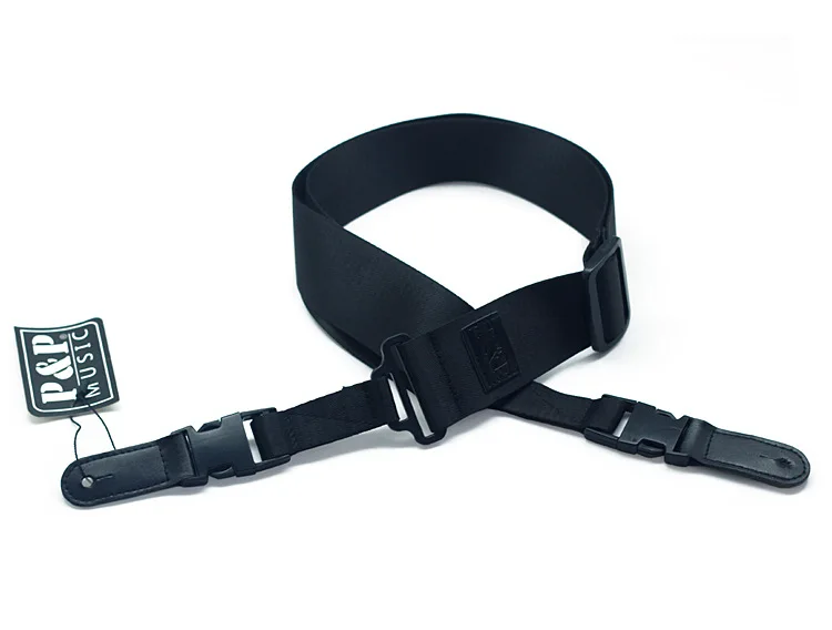 Guitar Strap Nylon Folk Electric Guitar Belt Buckle Type Genuine Leather Head