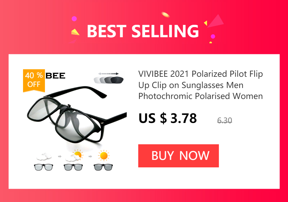 VIVIBEE Polarized Flip Up Clip On Sunglasses for Glasses Men Oversized Driving UV400 Mirror Red Fishing Night Vision Eyeglasses