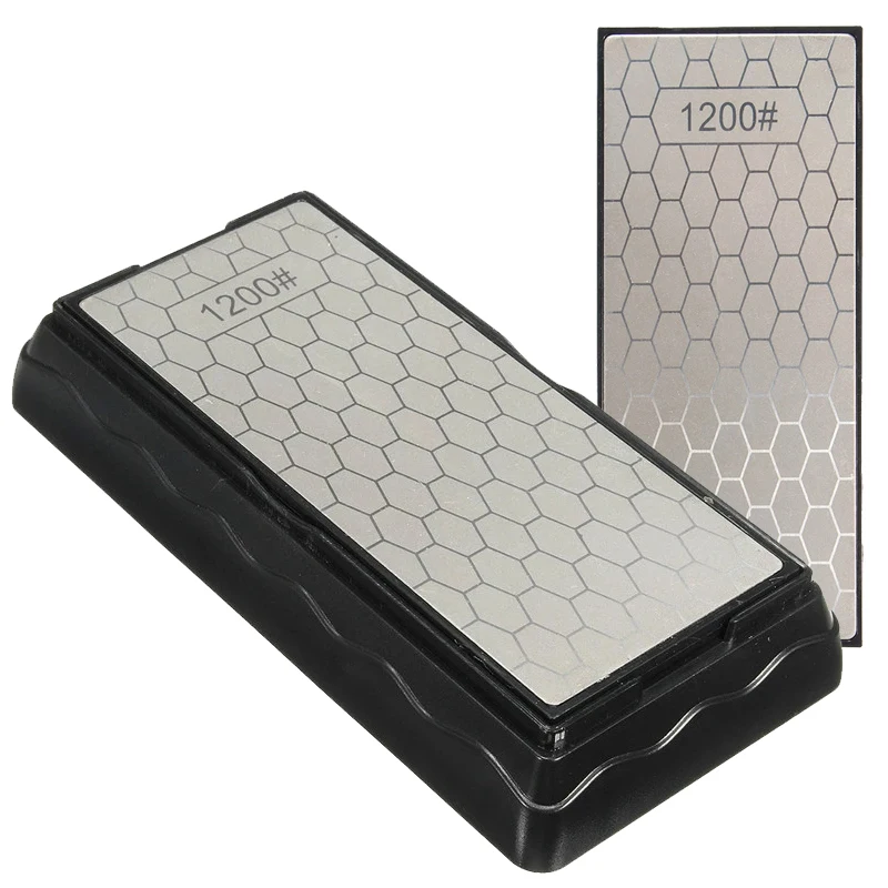Double-Side Base Diamond Sharpening Stone Whetstone Knife Kitchen Grit Chef Knife Grinding 400/600/1000/1200 Grit Sharpener