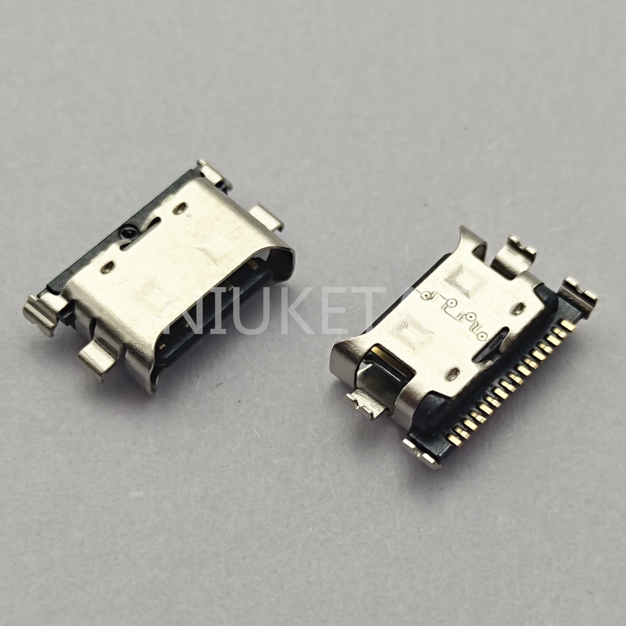 50pcs Micro USB 16pin Mini Type C Connector Mobile Charging Port For Samsung Galaxy A20 A205F Charging Tail Port Repair Parts