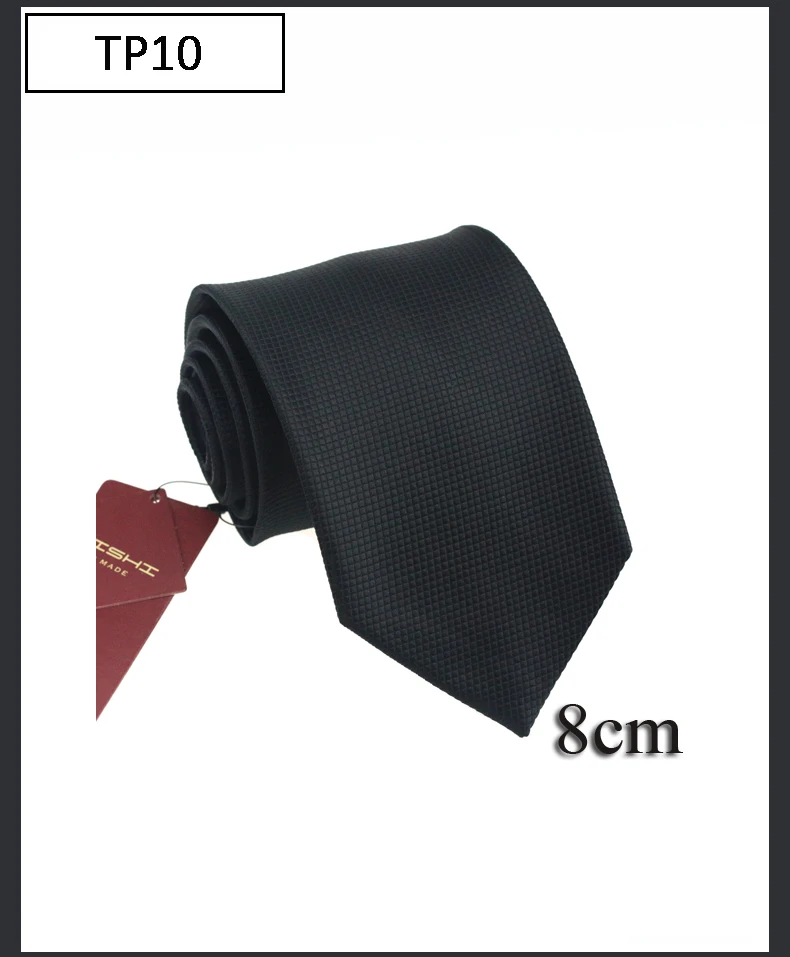 British Style Sale Mariage Waterproof Necktie Formal Black Solid Color Unisex Stripe Shape Men's For Gift Lapel Neck Tie Women