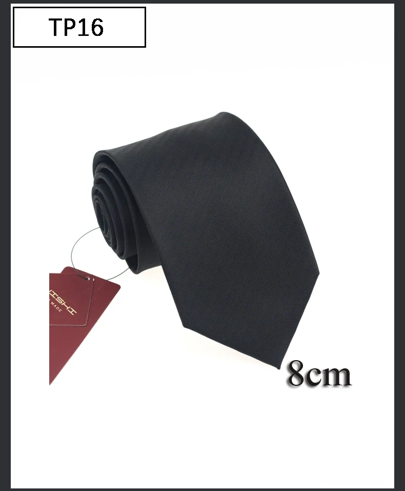 British Style Sale Mariage Waterproof Necktie Formal Black Solid Color Unisex Stripe Shape Men's For Gift Lapel Neck Tie Women