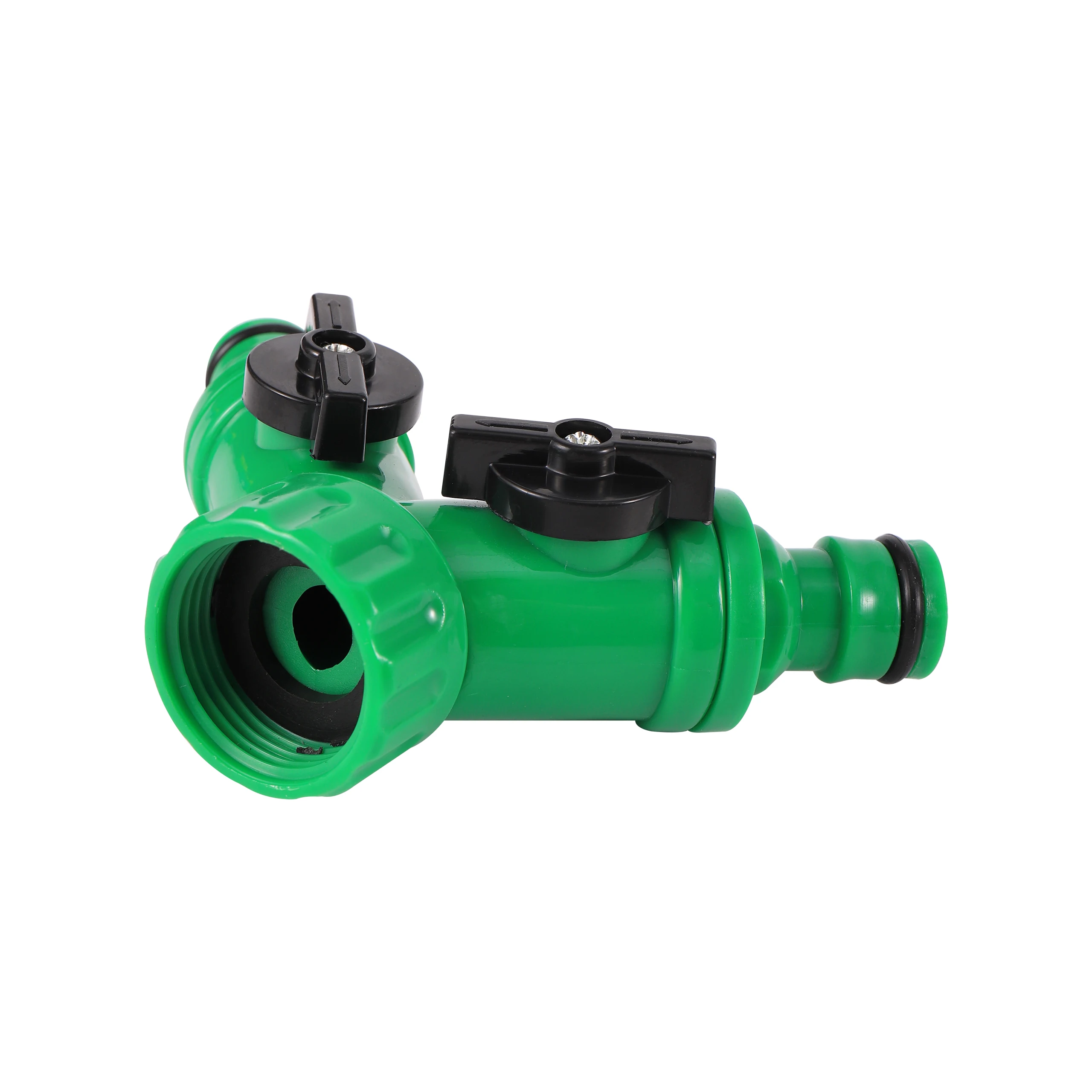 2-Way Garden Tap Water Splitter 1/2" 3/4" Female Thread Garden Hose Y Type Watering Adjustable Switch Water Controller Valve
