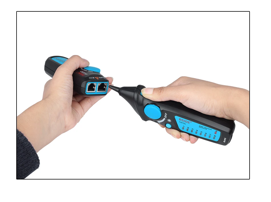 BSIDE. Network Cable Tracker Wire Tester FWT82/81 Professional RJ45/11 Telephone Toner Ethernet LAN Tracer Detector Line Finder