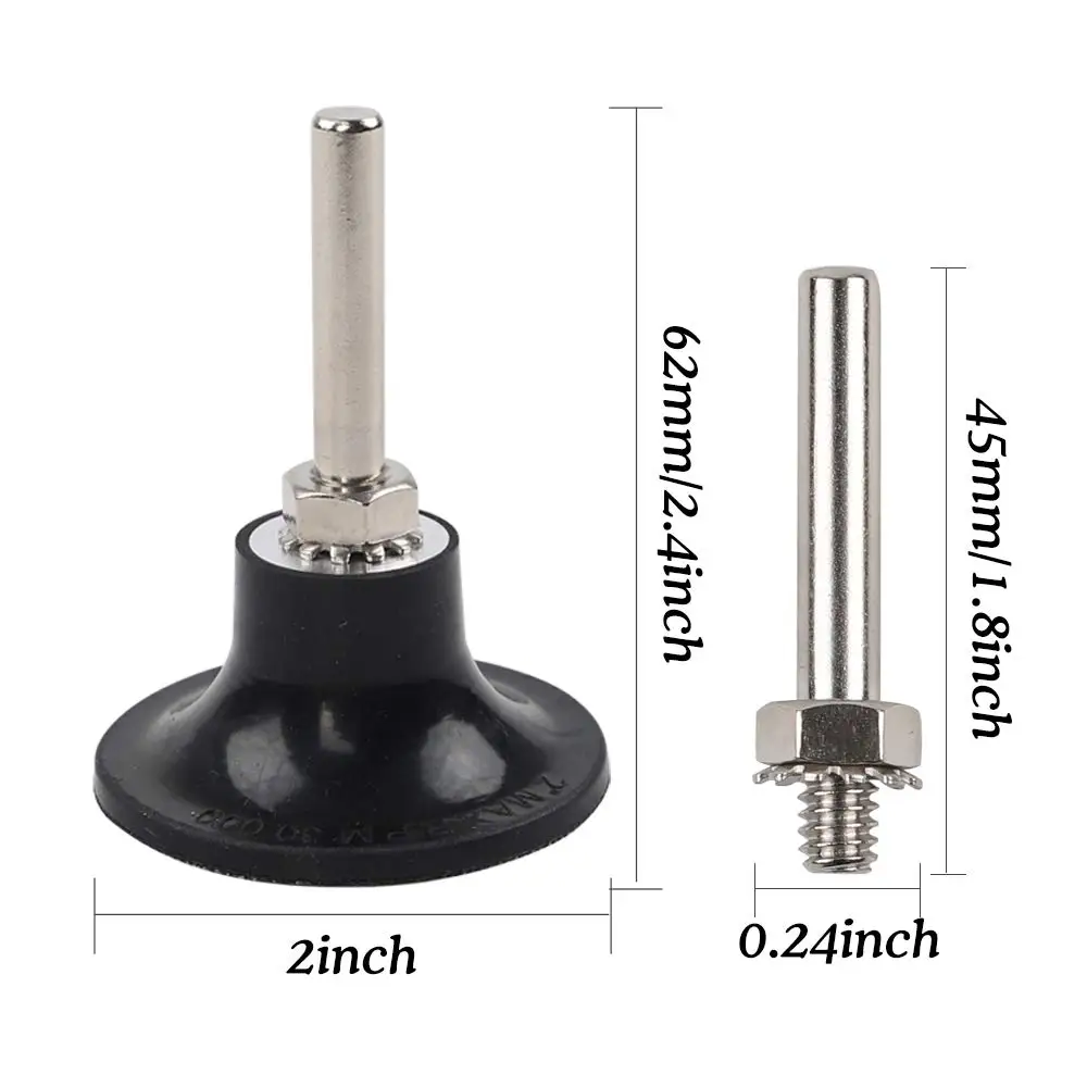 2' Zirconia Quick Change Sanding Discs Roll Lock R-Type Sandpaper Abrasive Disc 50mm 1/4' Holder Paint Rust Removal