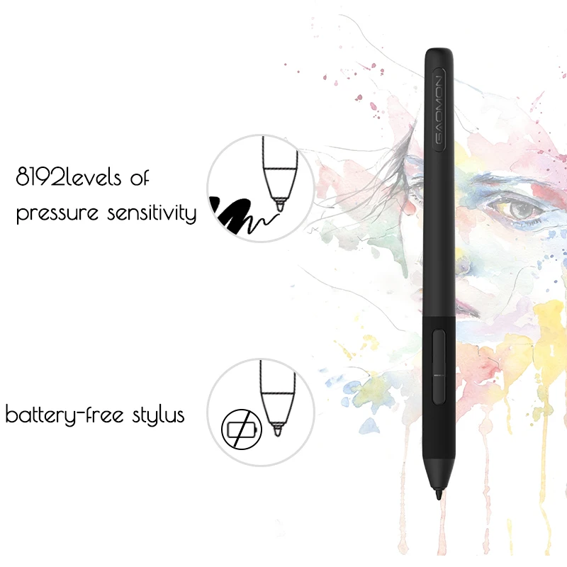 GAOMON S620 6.5x4 Inches Digital Pen Tablet For Drawing Design Android Phone Windows Mac OS System Compatible Graphics Tablet