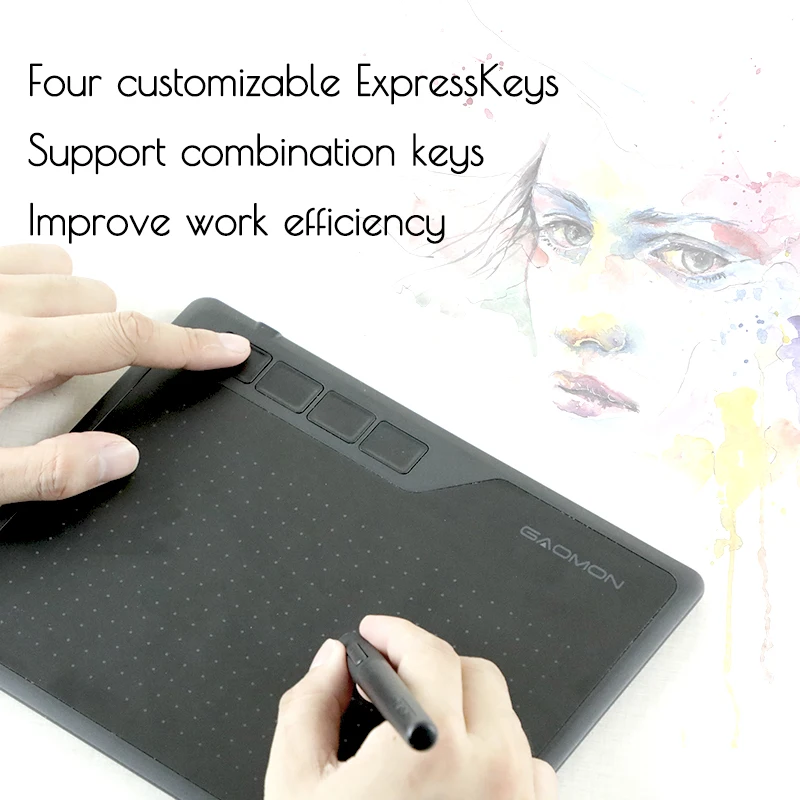 GAOMON S620 6.5x4 Inches Digital Pen Tablet For Drawing Design Android Phone Windows Mac OS System Compatible Graphics Tablet