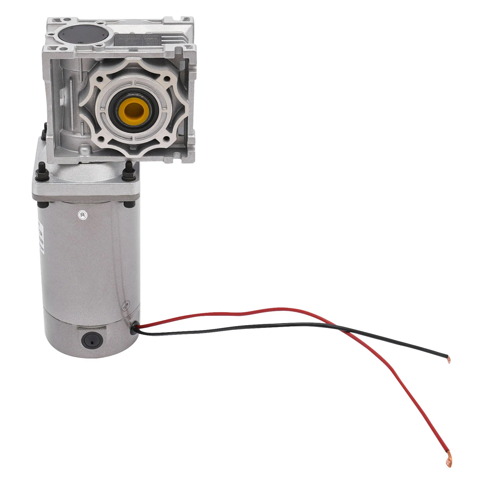 300W DC 24V Worm Gear Motor with Reducer Gearbox Speed Adjustable Electric NLRV Gear Motor Self-Locking 1800RPM