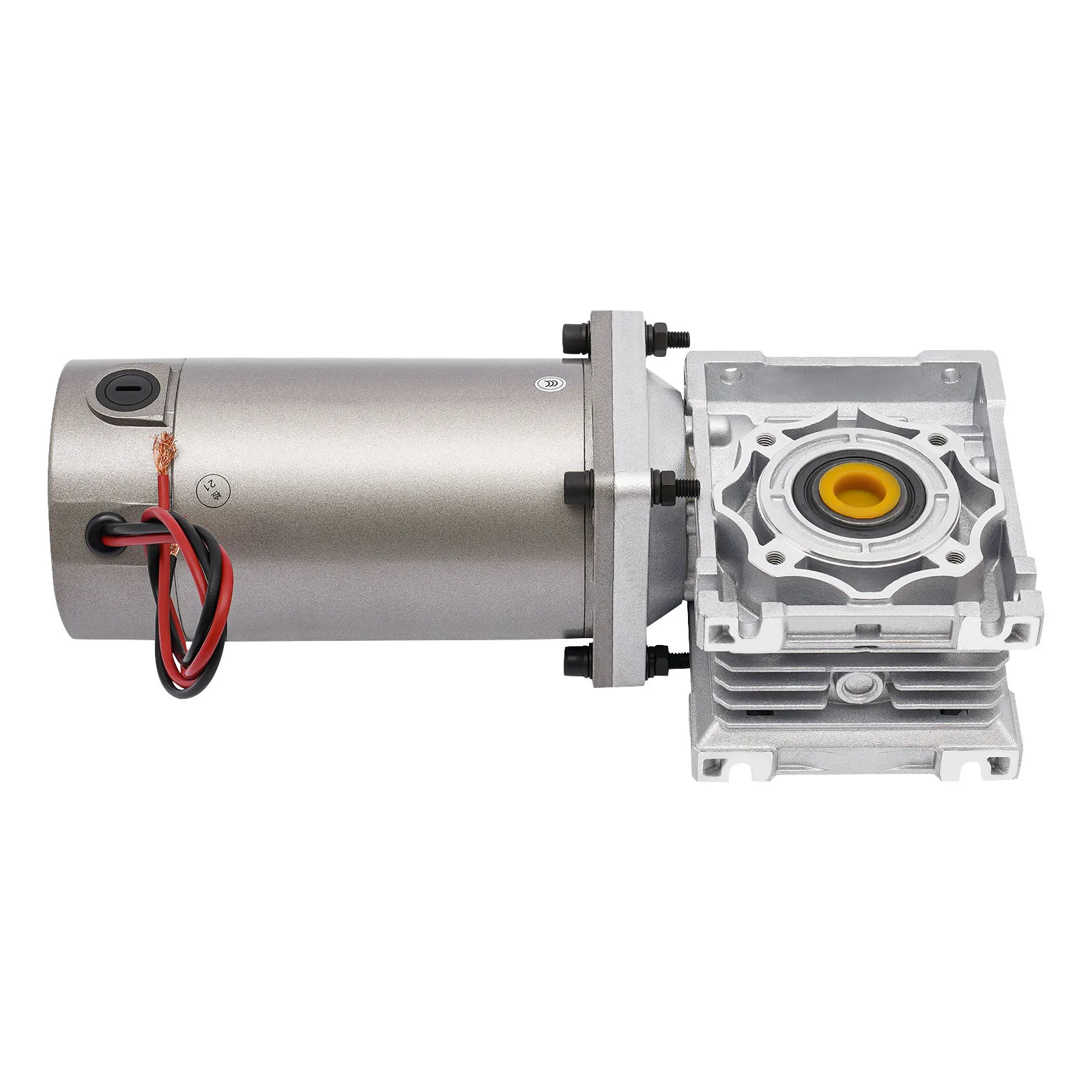 300W DC 24V Worm Gear Motor with Reducer Gearbox Speed Adjustable Electric NLRV Gear Motor Self-Locking 1800RPM