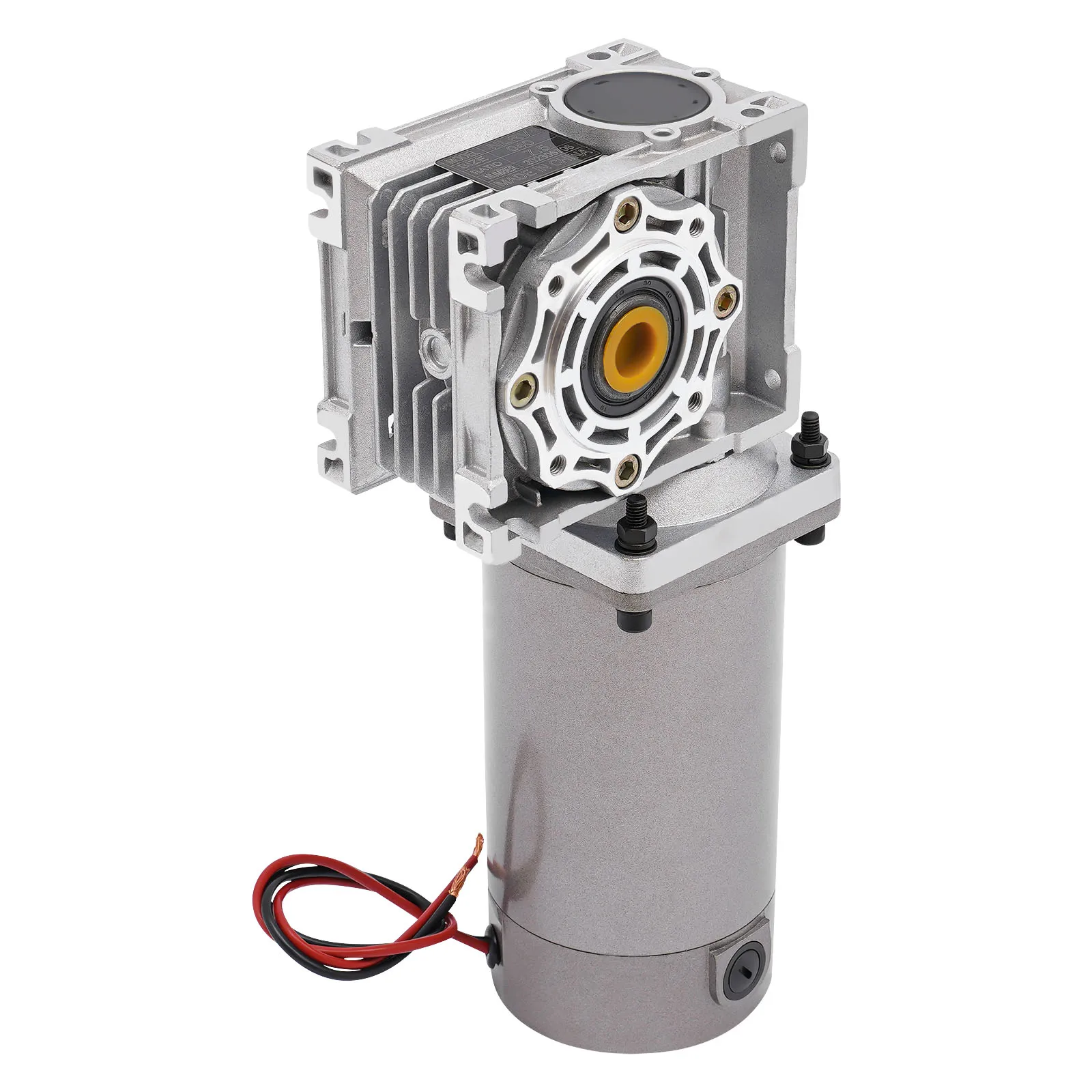 300W DC 24V Worm Gear Motor with Reducer Gearbox Speed Adjustable Electric NLRV Gear Motor Self-Locking 1800RPM