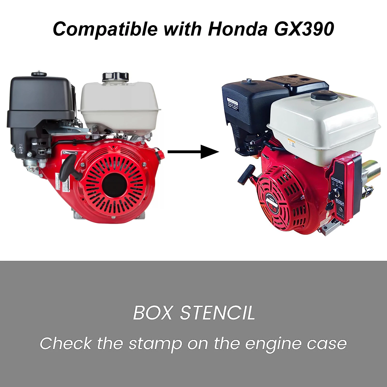 Electric Start Motor Ignition Kit Flywheel Starter Key Switch Fits GX160 GX200 5.5HP 6.5HP Honda Coil Fan Cover Shourd