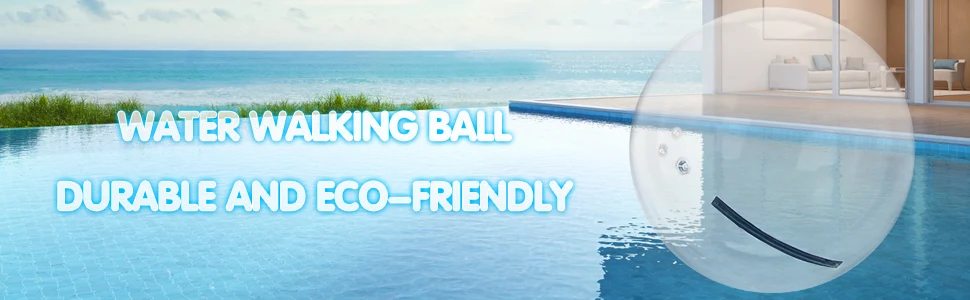 SucceBuy 2M Water Walking Ball with Air Blower Pump Inflatable PVC Zorb Ball Waterproof for Amusement Park Swimming Pool