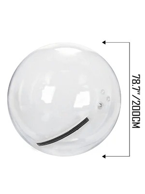 SucceBuy 2M Water Walking Ball with Air Blower Pump Inflatable PVC Zorb Ball Waterproof for Amusement Park Swimming Pool