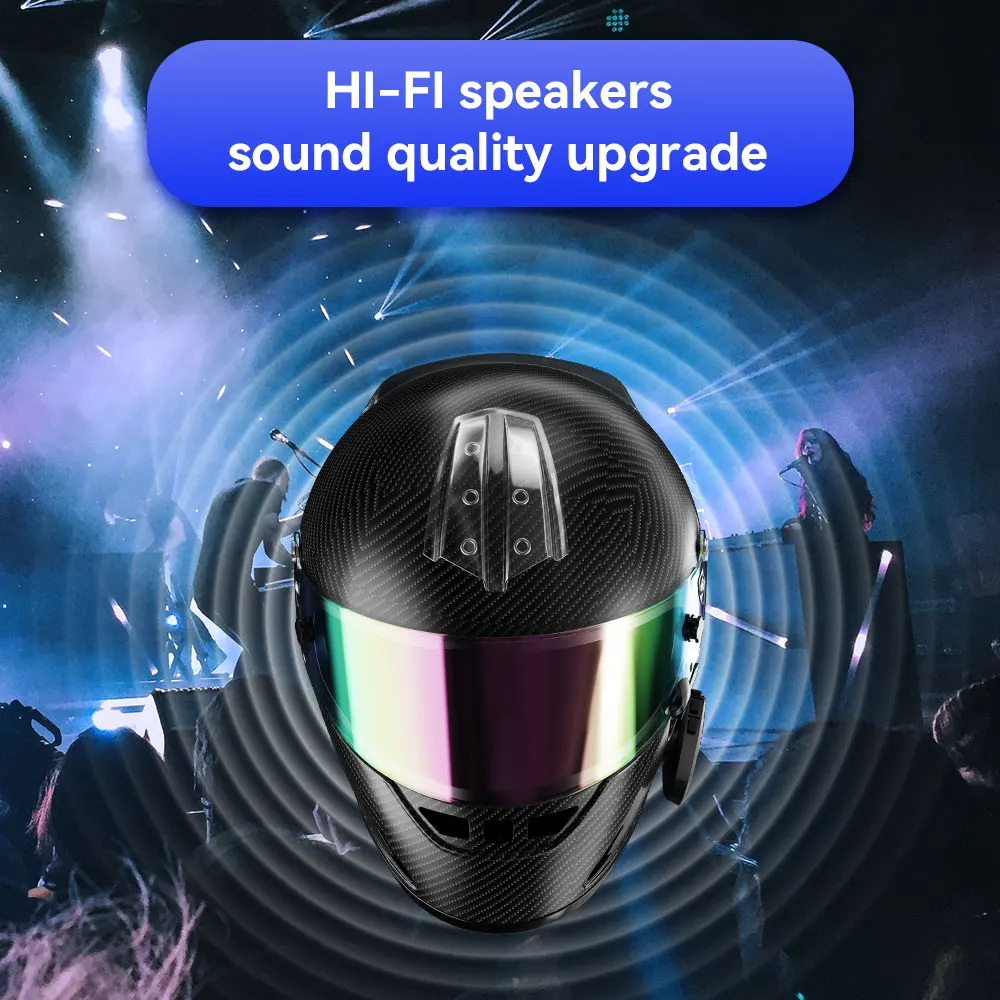 Lexin GTX Intercom Bluetooth For Motorcycle Helmet Headset Support Intercom& Listen to Music At One Time10 Riders 2000m