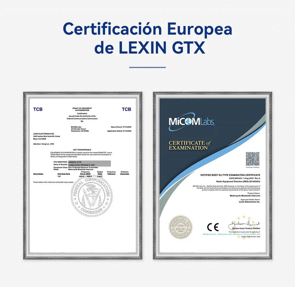 Lexin GTX Intercom Bluetooth For Motorcycle Helmet Headset Support Intercom& Listen to Music At One Time10 Riders 2000m
