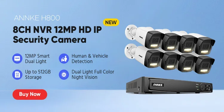 ANNKE H.265+ 8CH 5MP DVR Security Surveillance Kits 8pcs 5MP PIR Outdoor Cameras IP67 Weatherproof DVR SECUR Camera System Alarm
