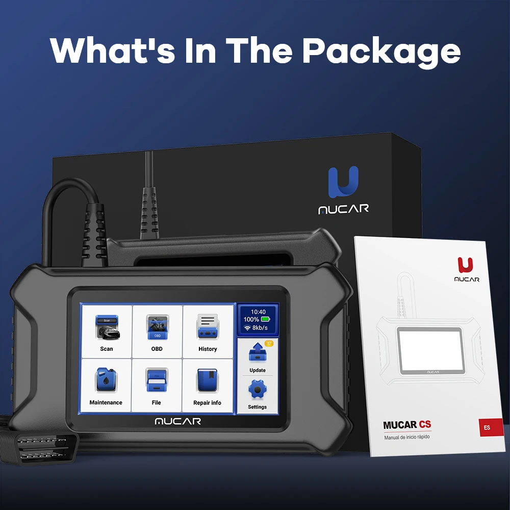 MUCAR CS90 OBD2 Diagnostic Tool Auto OBD2 Scanner Scan Tool 28 Reset Maintenance Service Lifetime Update Free for All Car