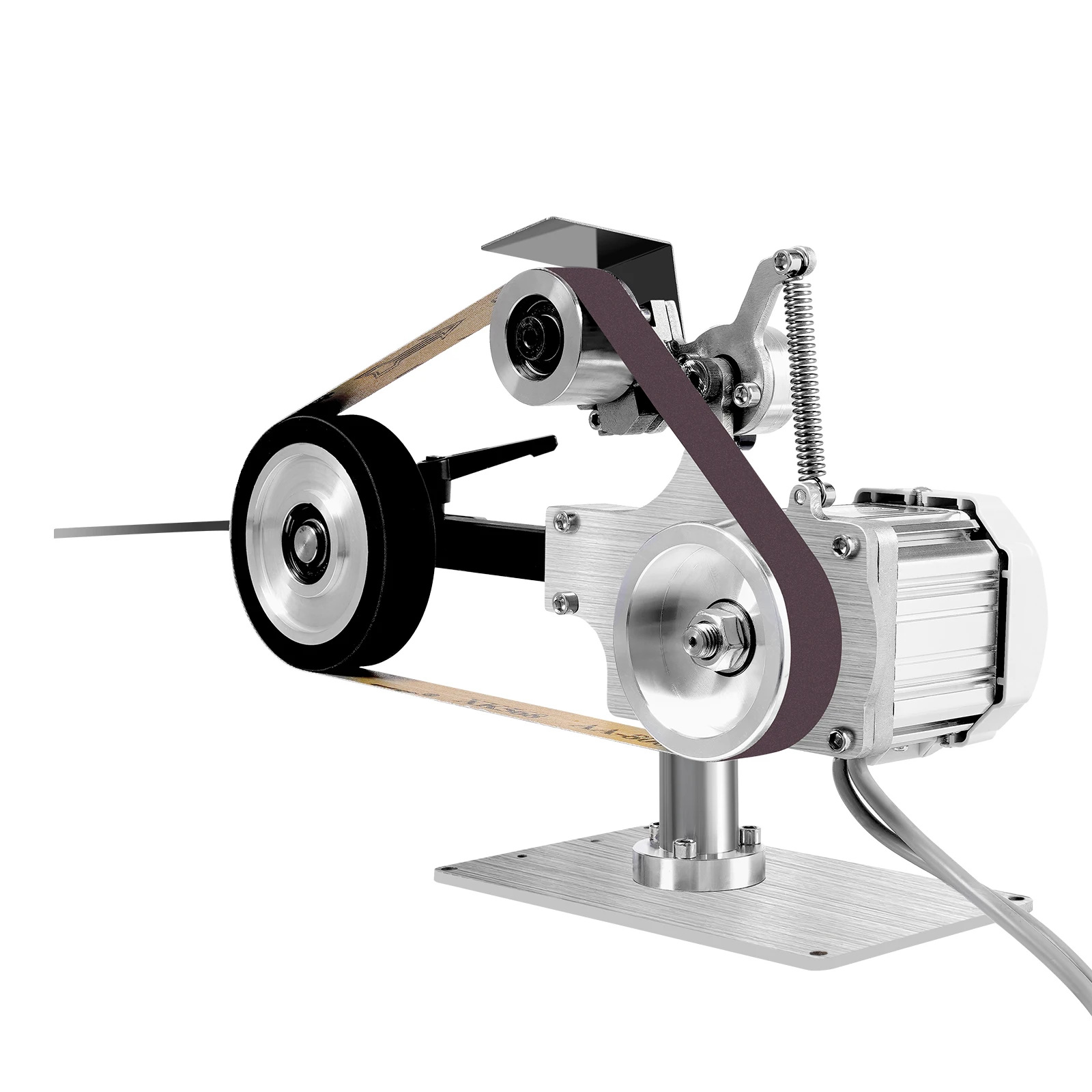 550W Desktop Belt Sander DIY Polishing Grinding Machine 5000rpm Abrasive Belt Machine for Metal Processing/Jewelry Making