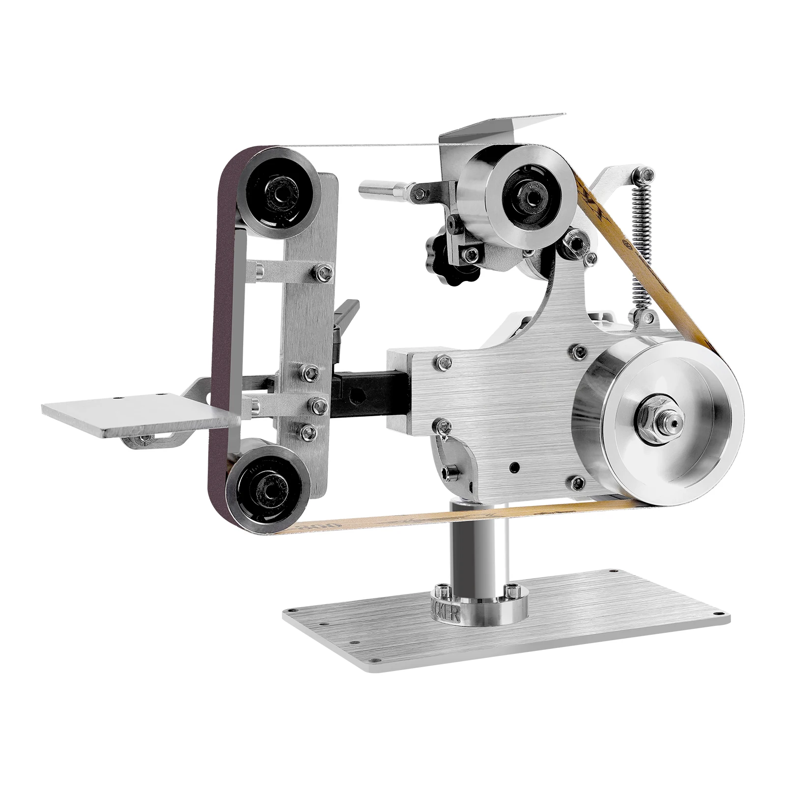 550W Desktop Belt Sander DIY Polishing Grinding Machine 5000rpm Abrasive Belt Machine for Metal Processing/Jewelry Making