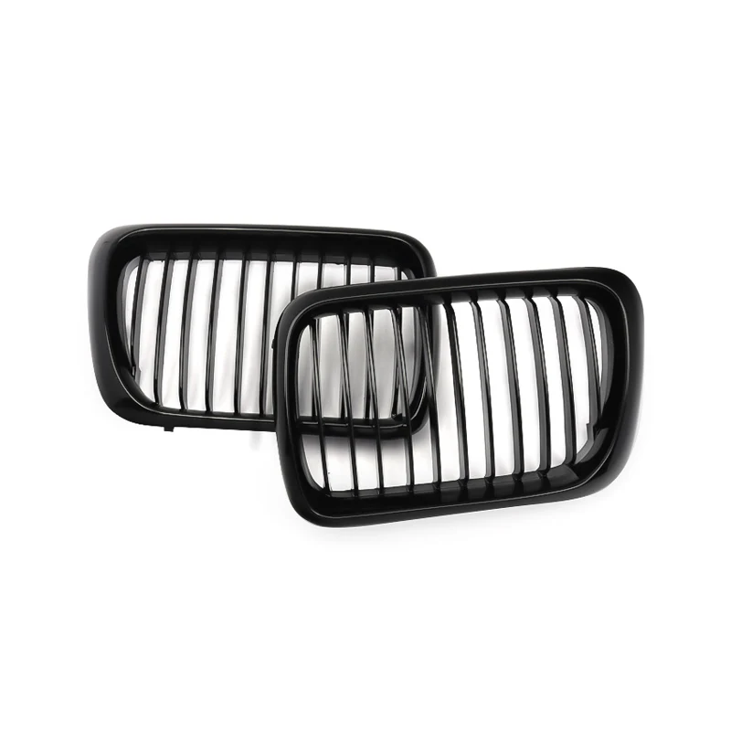 Front Hood Kidney Grille Grill Gloss Black High Quality ABS Plastic For BMW 3 Series M3 E36 1996 1997 1998 1999