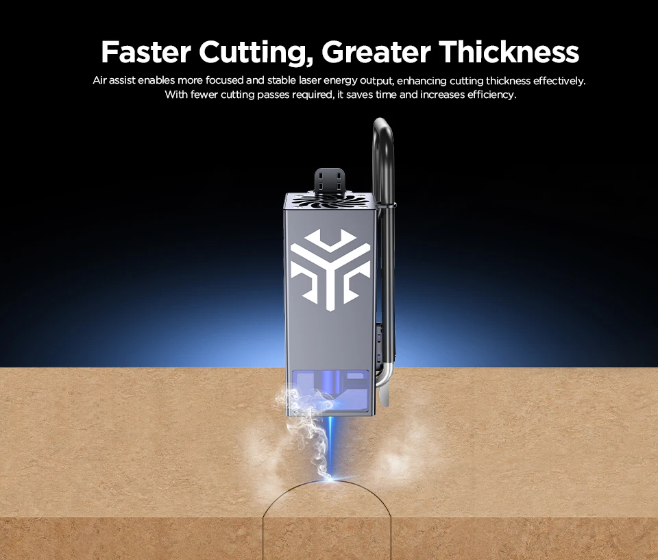 ACMER C4 Laser Air Assist Pump Low Noise 30L/min Air Assist System Kit Removing Smoke Dust for Laser Engraving Cutting Machine