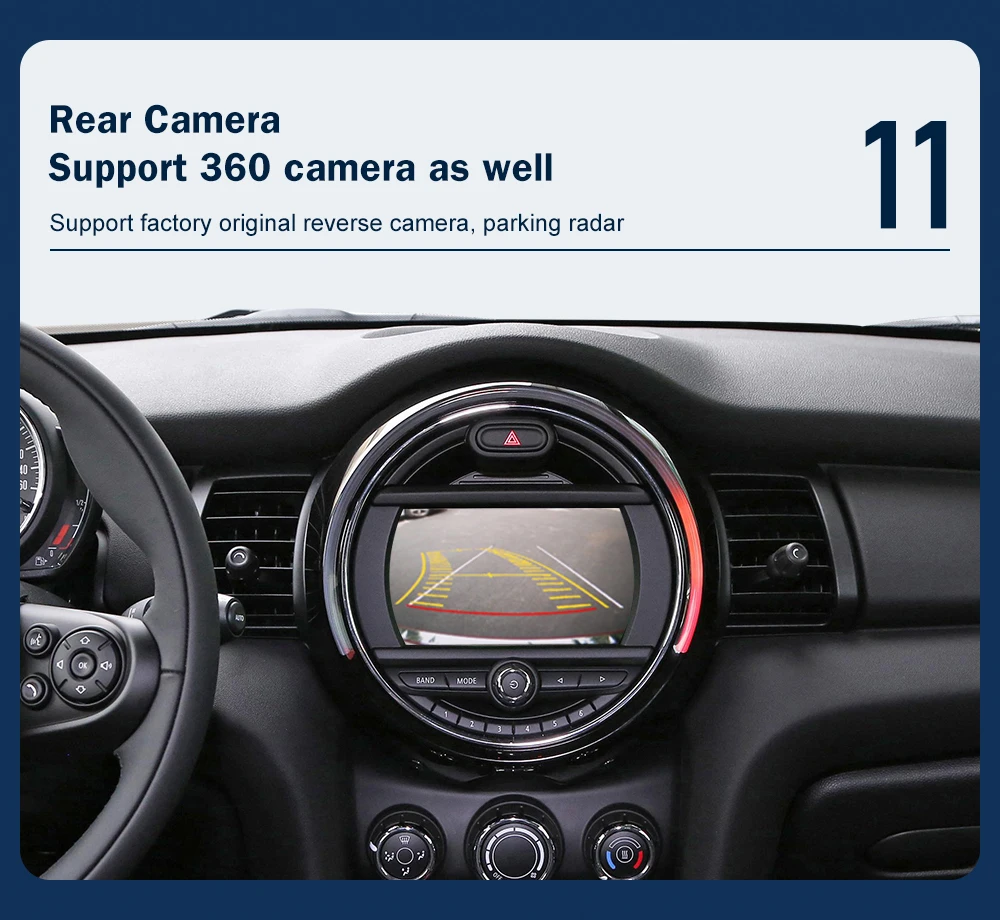 Road Top Wireless Android Auto CarPlay for Mini R55 R56 R57 R58 R59 R60 R61 F54 F55 F56 F57 Clubman Countryman Hardtop Cooper