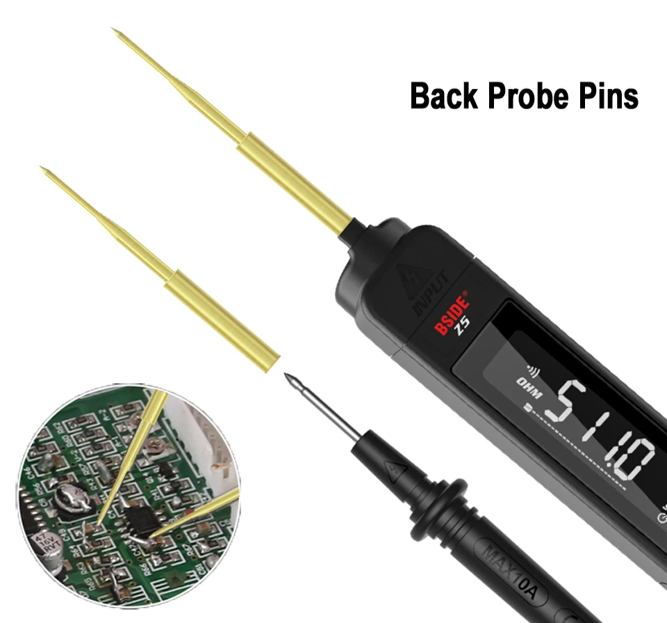 BSIDE Digital Multimeter Pen Type Smart multitester Auto Range DC AC Voltage Capacitance Ohm NCV Hz Diode Live wire Tester Meter