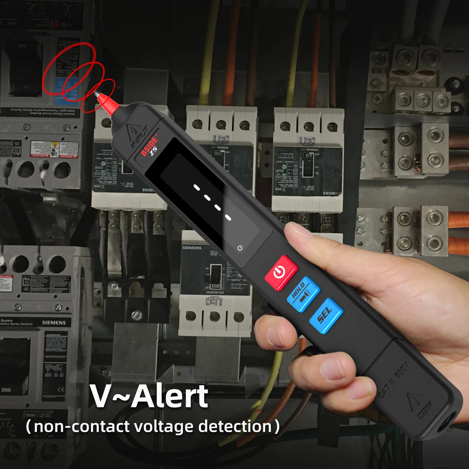 BSIDE Digital Multimeter Pen Type Smart multitester Auto Range DC AC Voltage Capacitance Ohm NCV Hz Diode Live wire Tester Meter