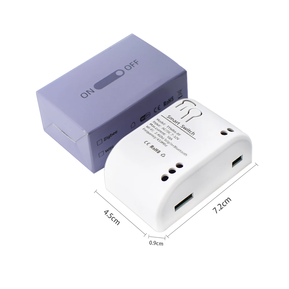 Tuya Smart Wifi Motor Switch Module 12V 32V 220V RF 433 Radio Remote Control 4 Channels Inching Relay for Alexa Google Home
