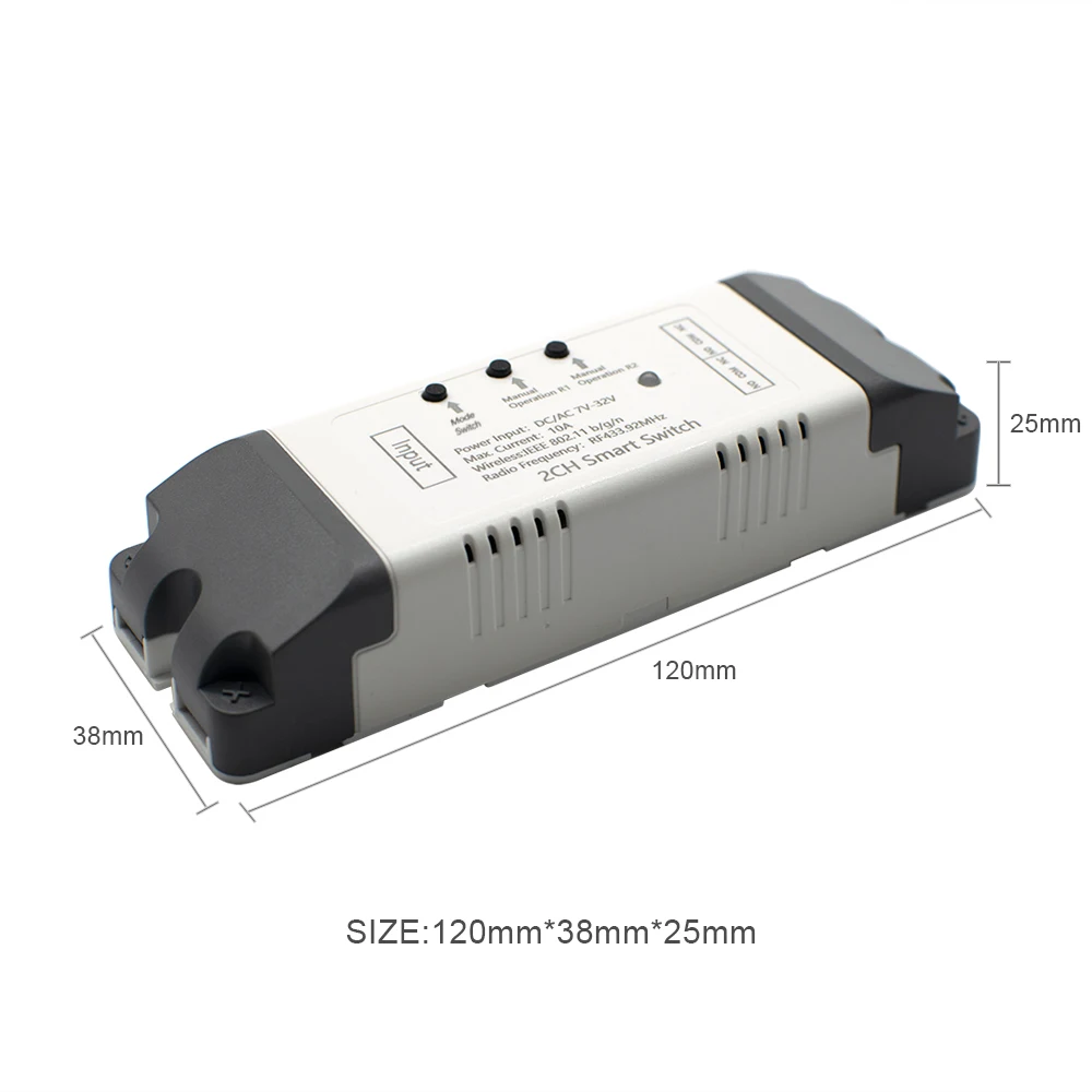 Tuya Smart Wifi Motor Switch Module 12V 32V 220V RF 433 Radio Remote Control 4 Channels Inching Relay for Alexa Google Home