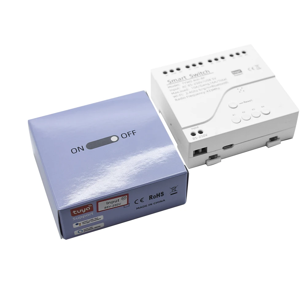 Tuya Smart Wifi Motor Switch Module 12V 32V 220V RF 433 Radio Remote Control 4 Channels Inching Relay for Alexa Google Home