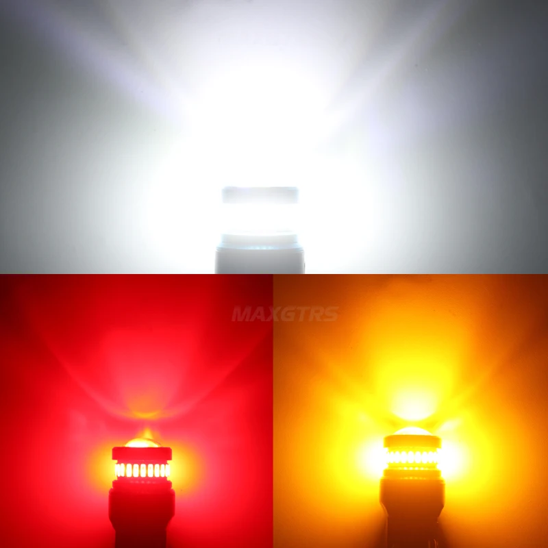 2x 1156 BA15S P21W 1157 7440 7443 W21/5W 3157 BAZ15D BA15D P21/5W Bau15s Car Bulb LED Lamp Reverse Brake Turn Signal Light 12V