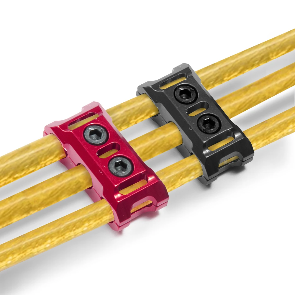 AXSPEED Aluminum Alloy ESC Motor Cable Manager Wire Fixed Clamp Buckle Prevent Tangled Line Clip Tool for RC Climbing Model Car