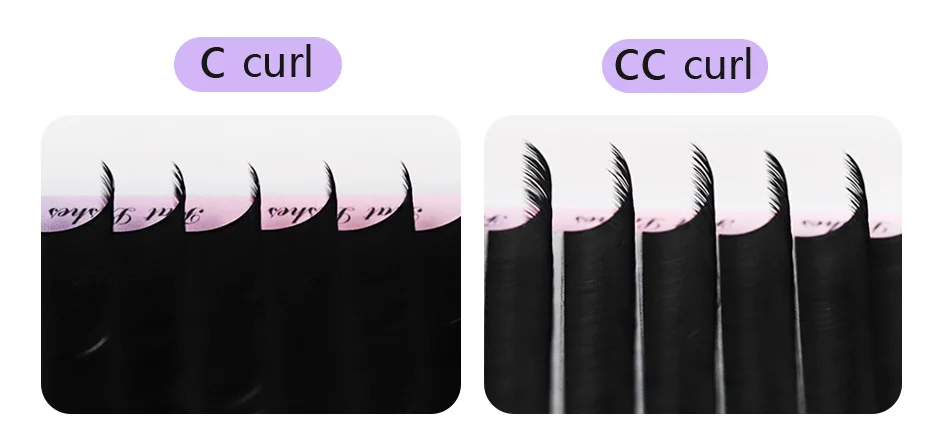 AGUUD Matte Dark Black Ellipse Flat Lashes 0.15 0.20 B C CC D DD Double Split Tip Individual Flat False Eyelashes Makeup Cilia